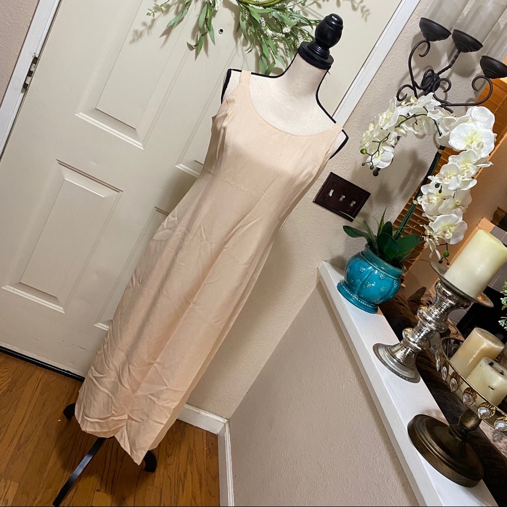J. R. By Caliendo Peach Flowy Formal Gown